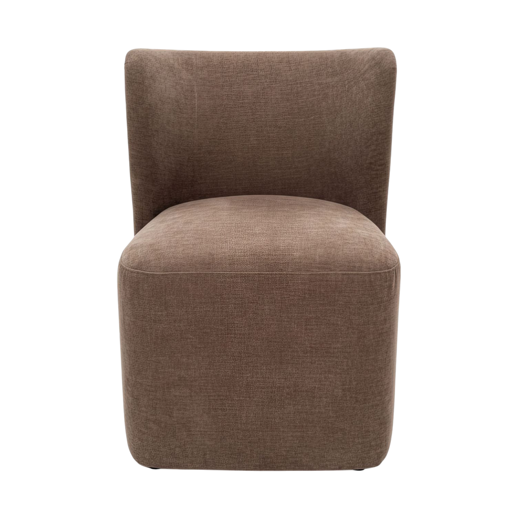 Cocora Dining Chair with Wheels Taupe