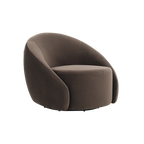 Amarys Lounge Chair Dark Brown