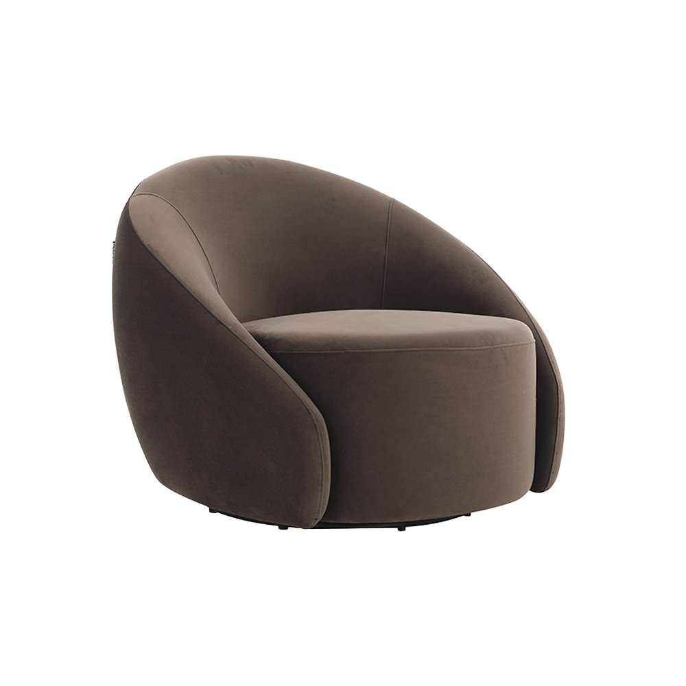 Amarys Lounge Chair Dark Brown