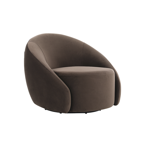 Amarys Lounge Chair Dark Brown