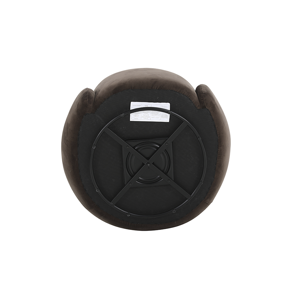 Amarys Lounge Chair Dark Brown