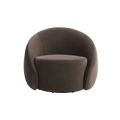 Amarys Lounge Chair Dark Brown
