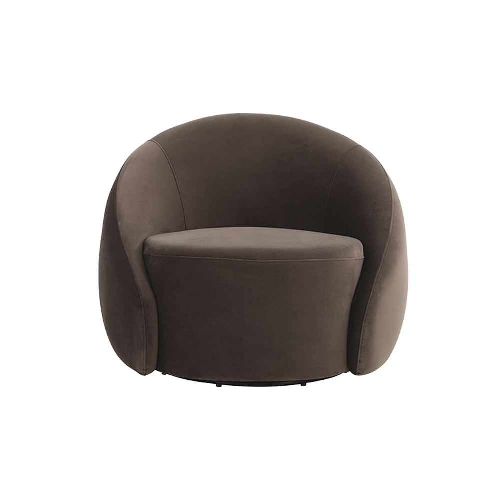 Amarys Lounge Chair Dark Brown
