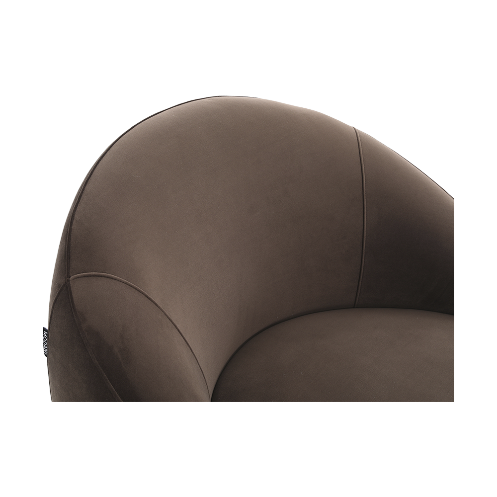 Amarys Lounge Chair Dark Brown