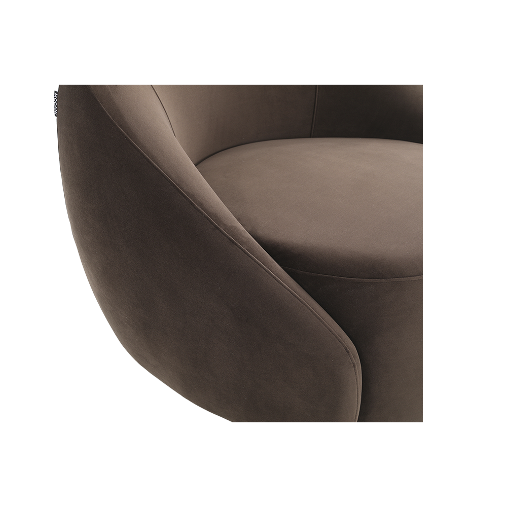 Amarys Lounge Chair Dark Brown