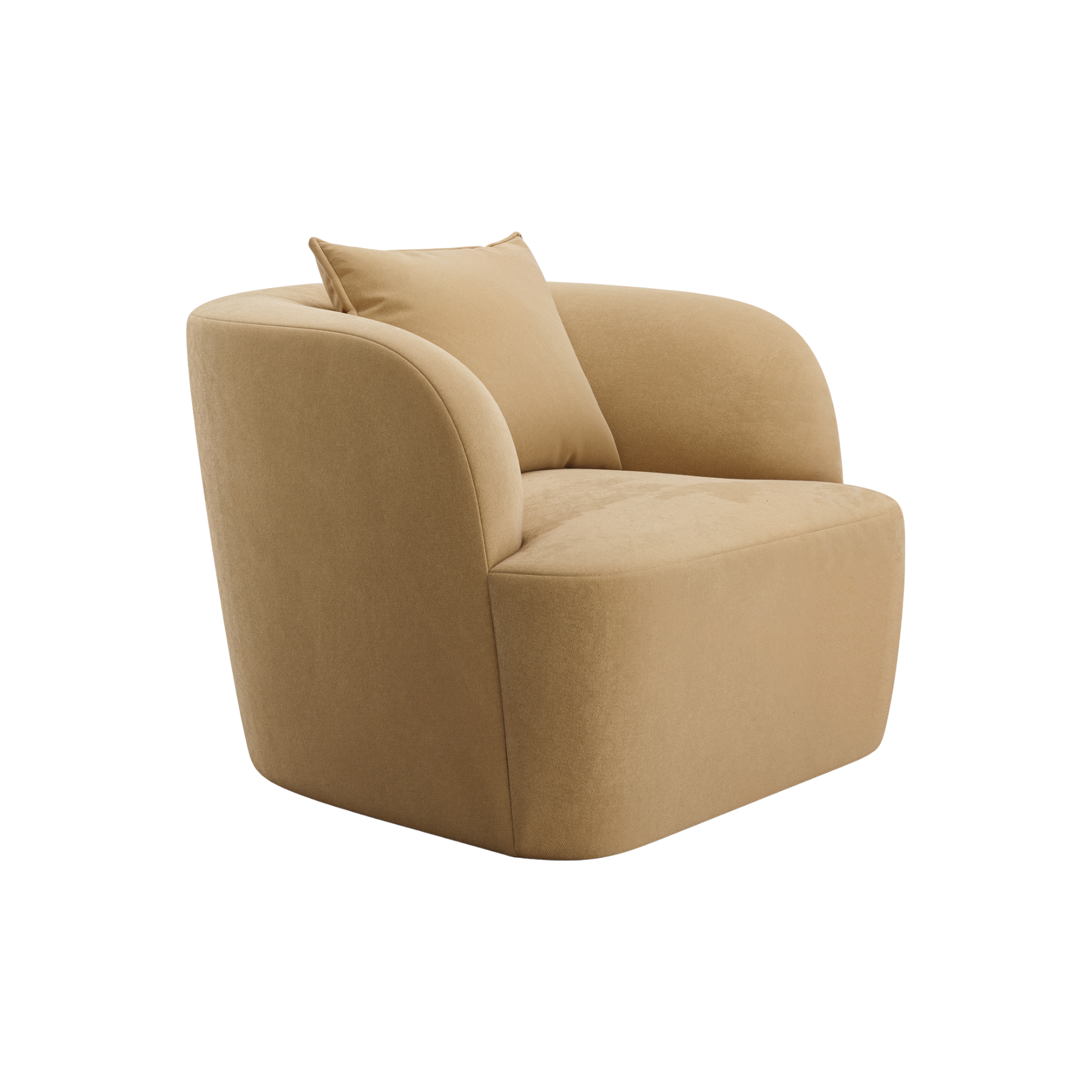 Elora Lounge Chair Camel Velvet