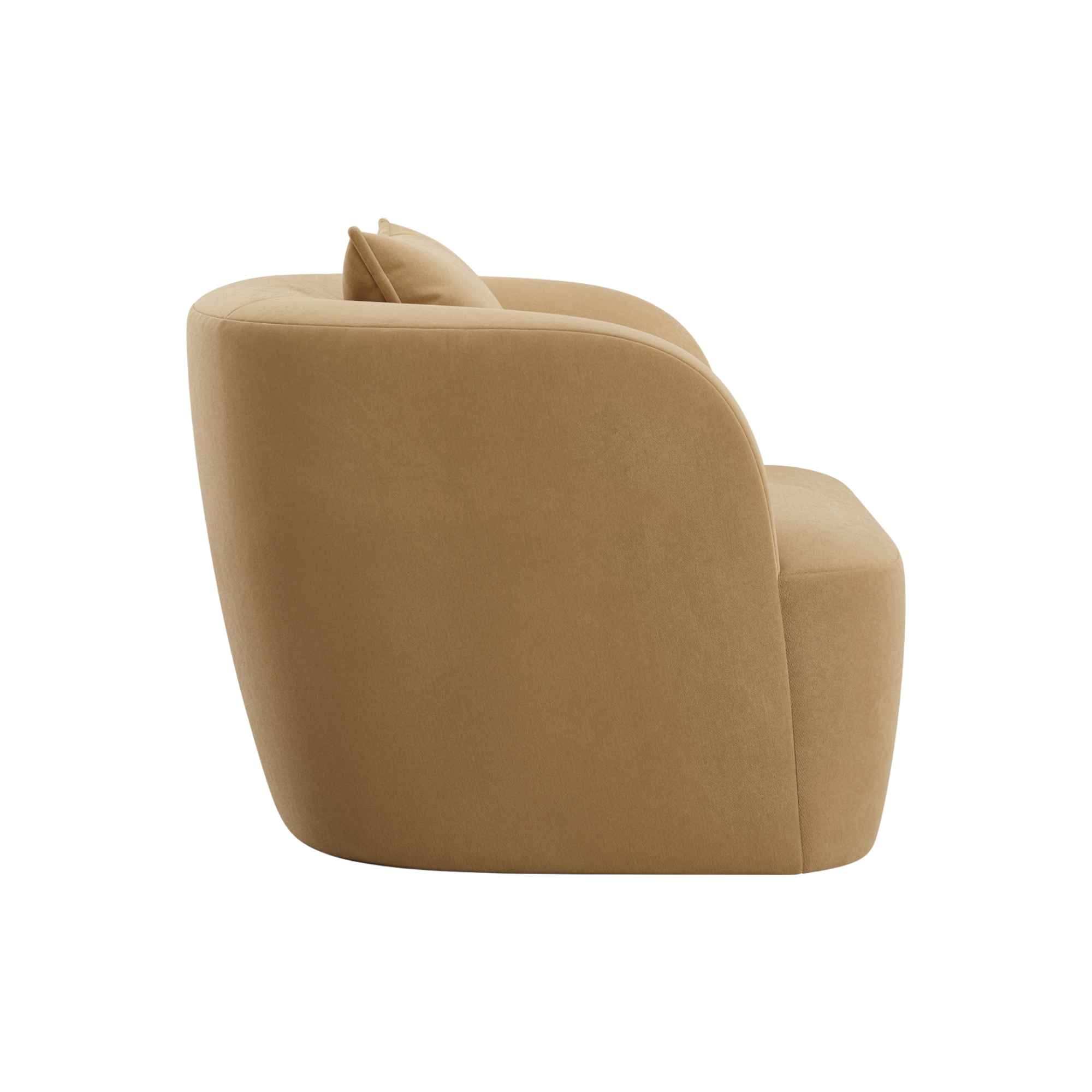 Elora Lounge Chair Camel Velvet