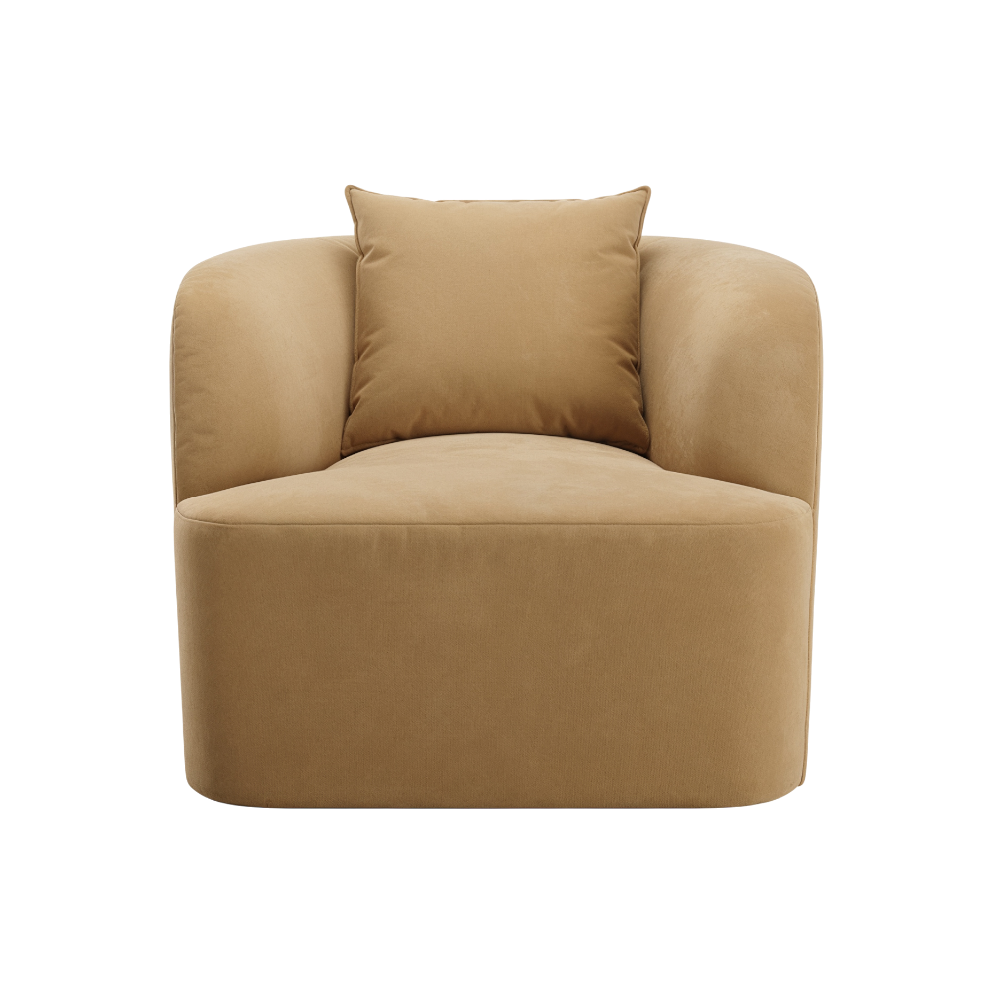 Elora Lounge Chair Camel Velvet