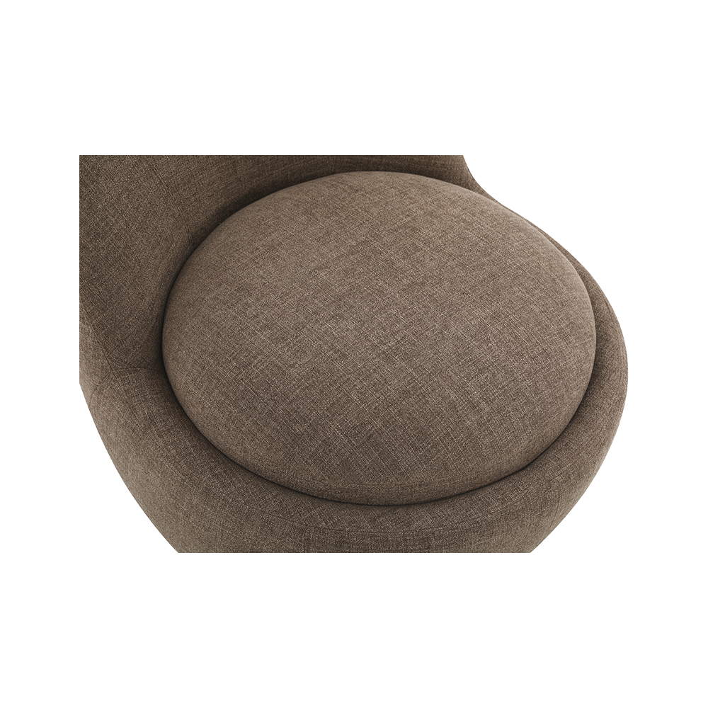 Boba Swivel Lounge Chair Brown