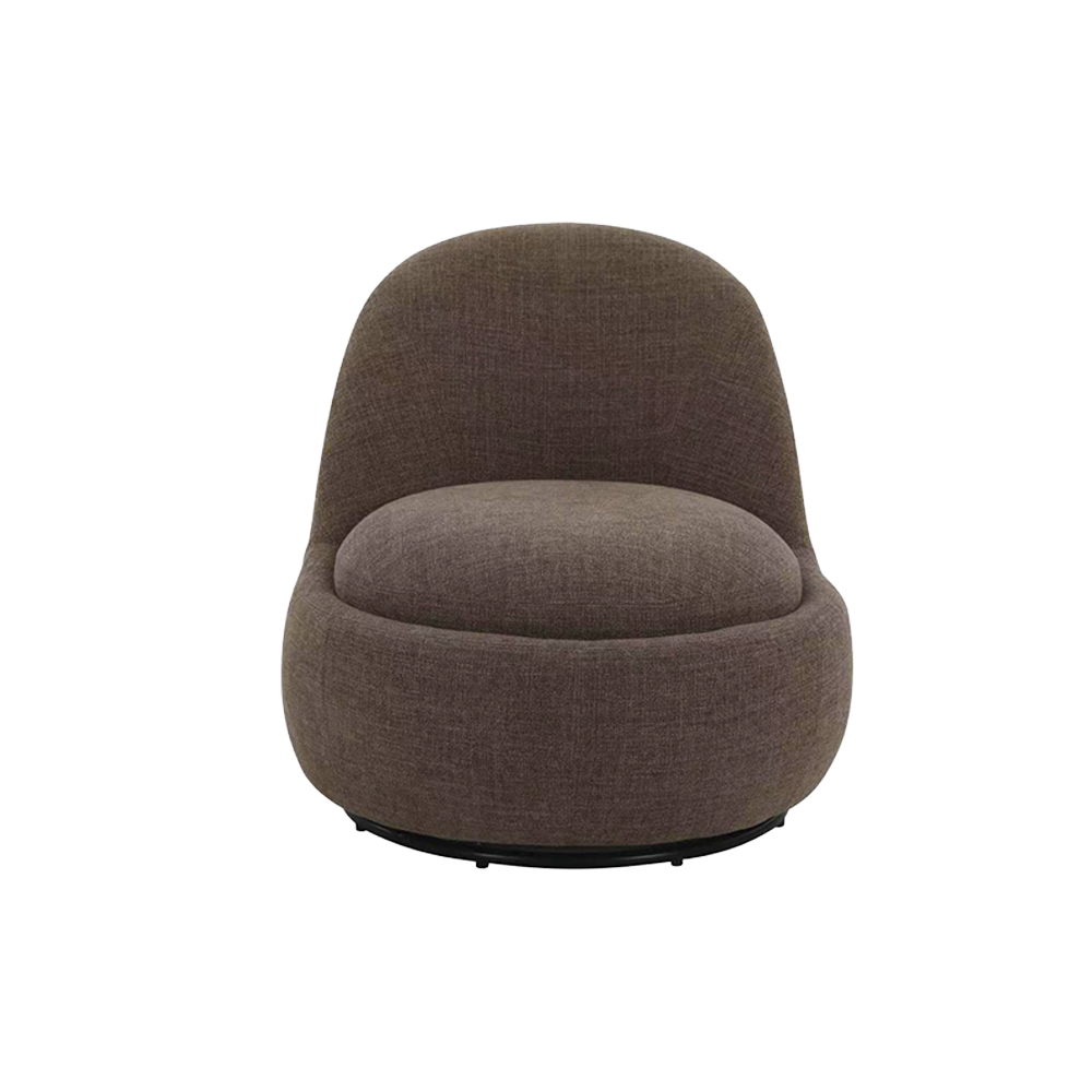 Boba Swivel Lounge Chair Brown