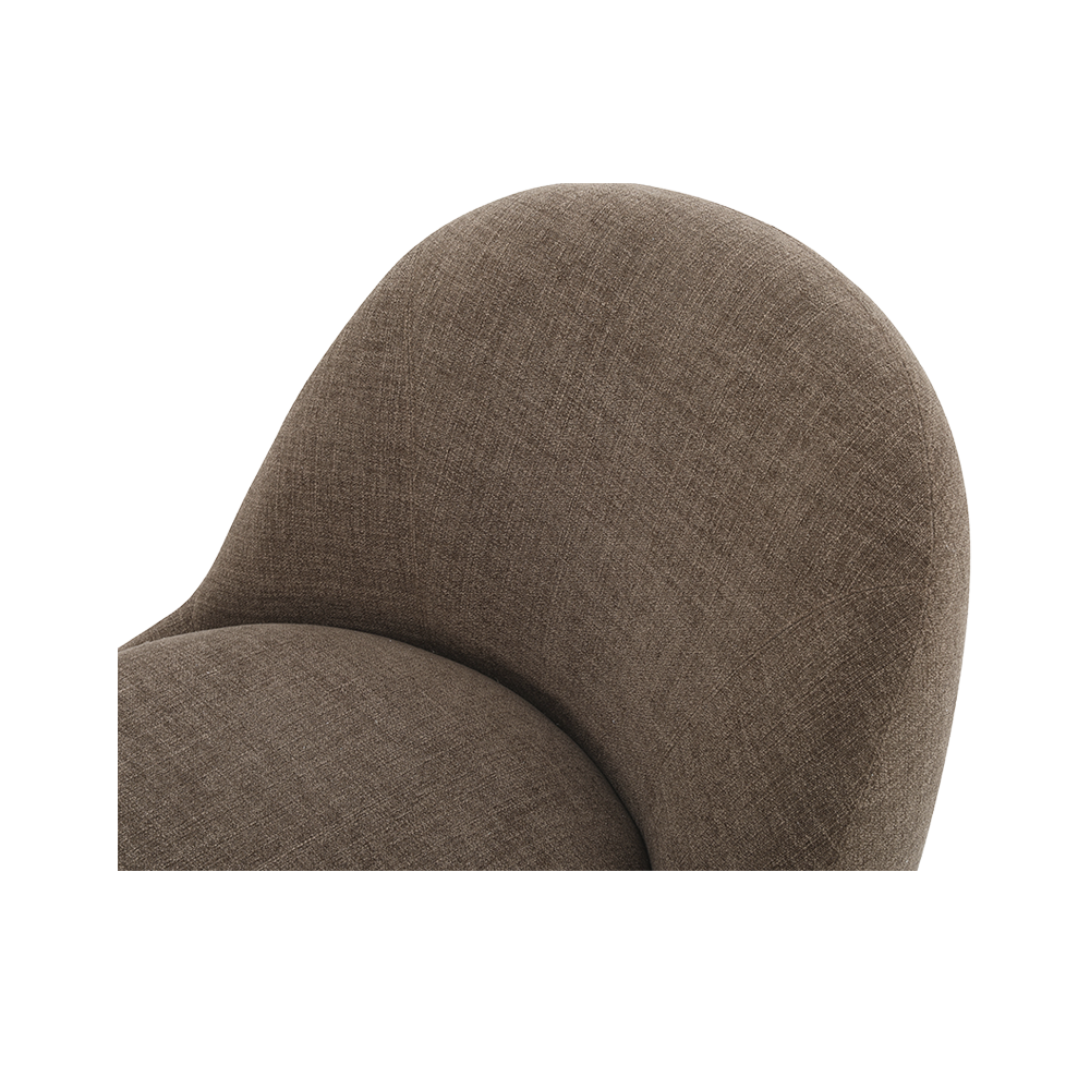 Boba Swivel Lounge Chair Brown