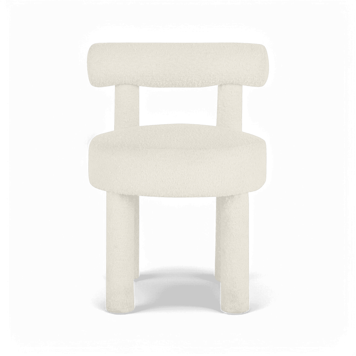 Arch Off White Boucle Dining Chair