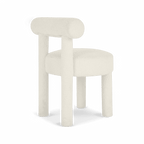 Arch Off White Boucle Dining Chair