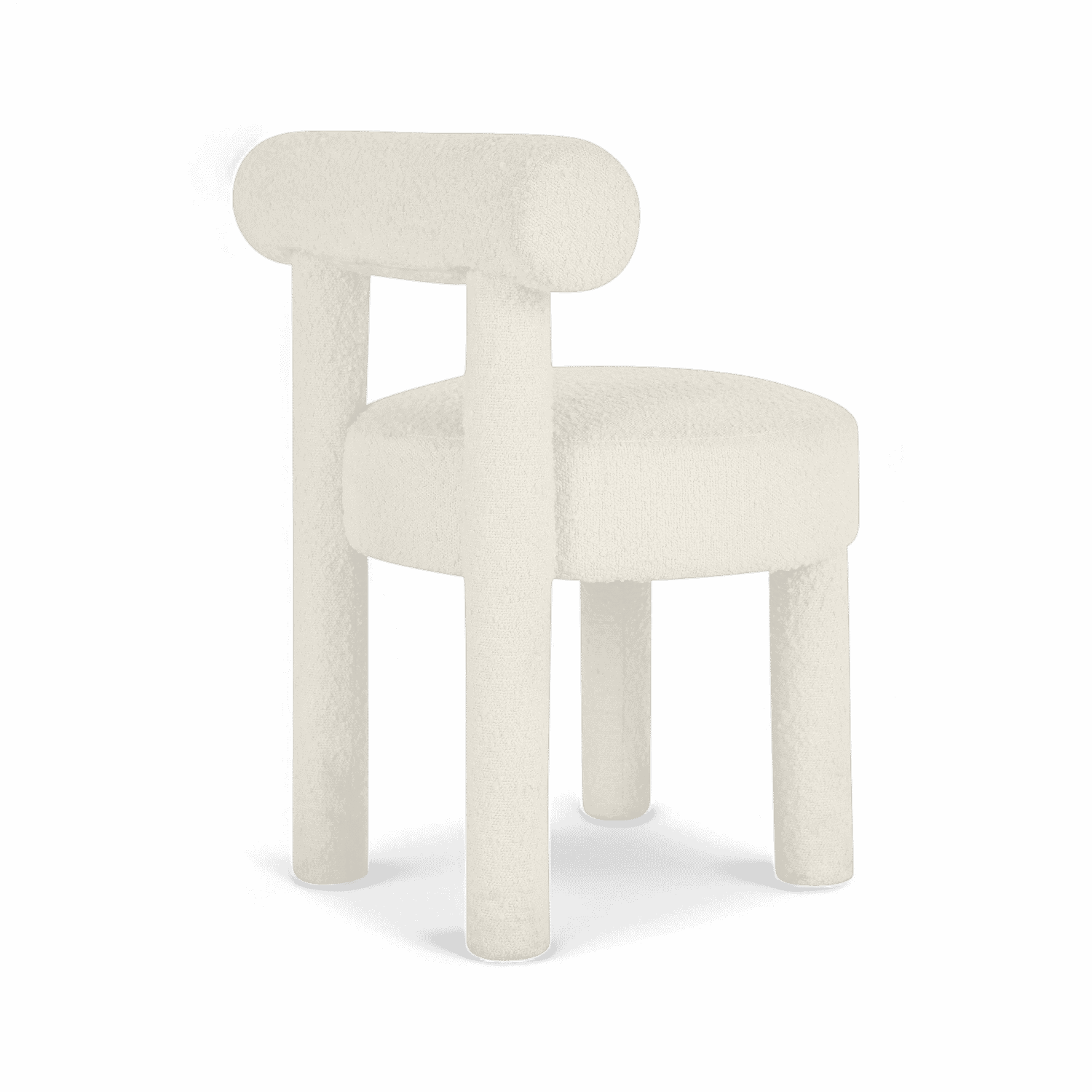 Arch Off White Boucle Dining Chair