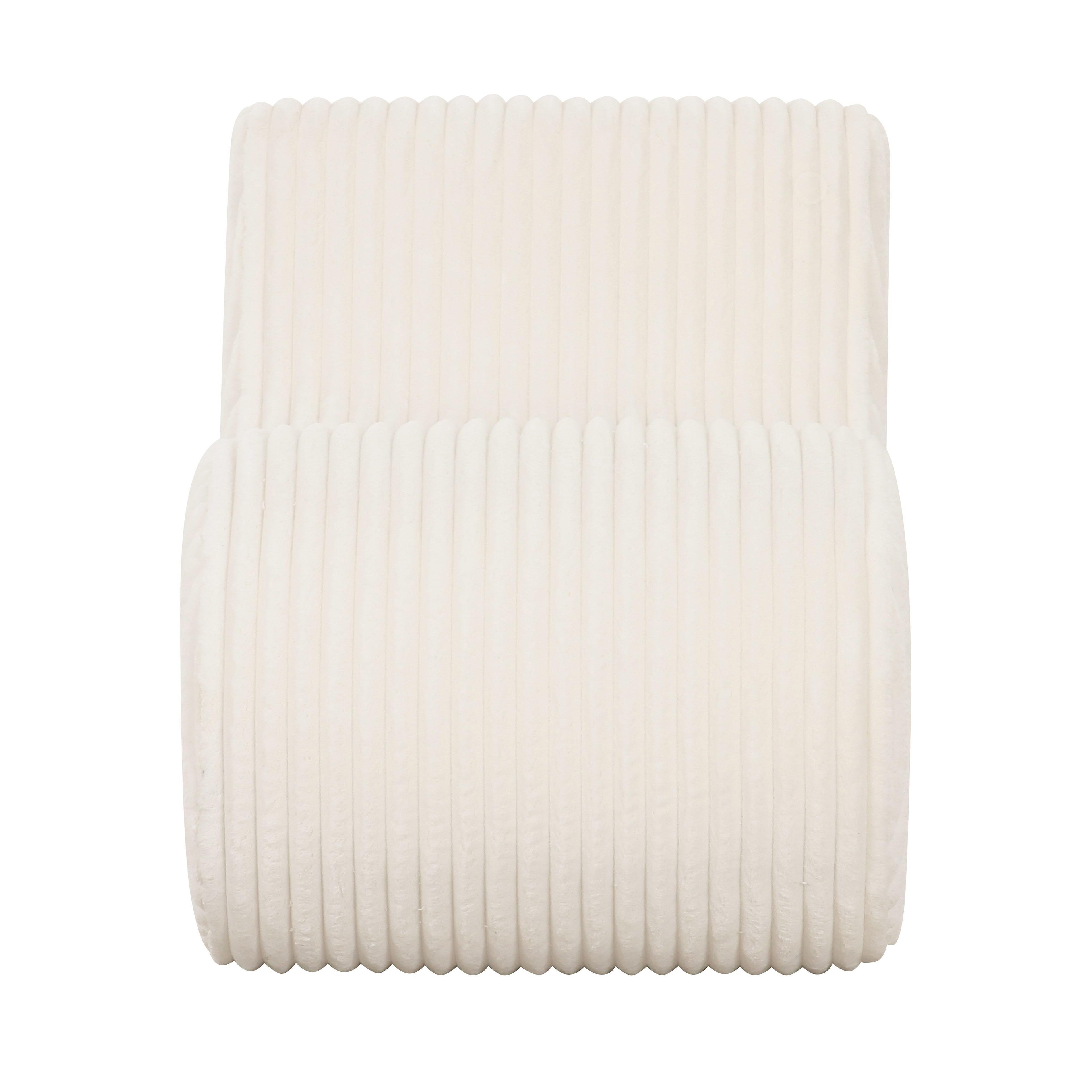 Amber Corduroy Accent Chair Beige