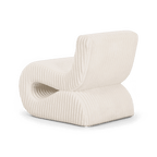 Amber Corduroy Accent Chair Beige