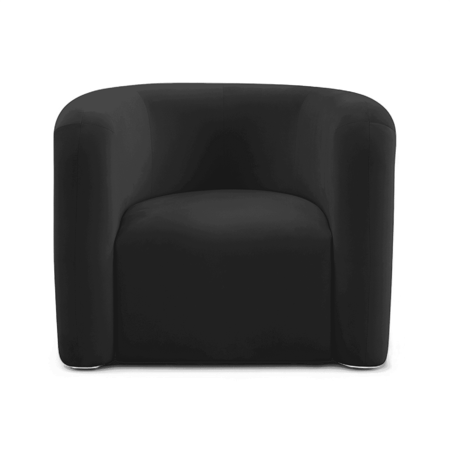 Comet Black Velvet Lounge Chair