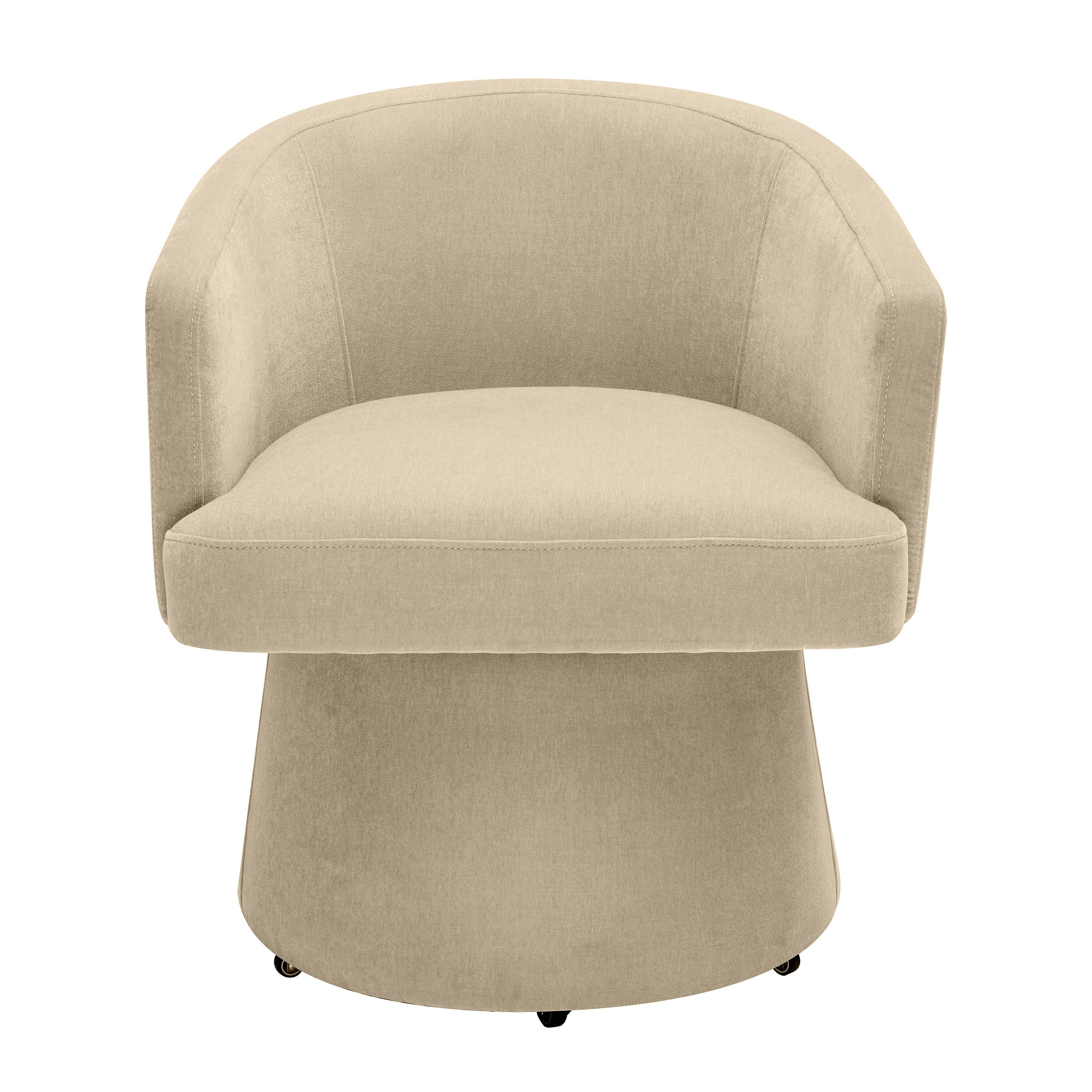 Cosmos Taupe Rolling Desk Chair
