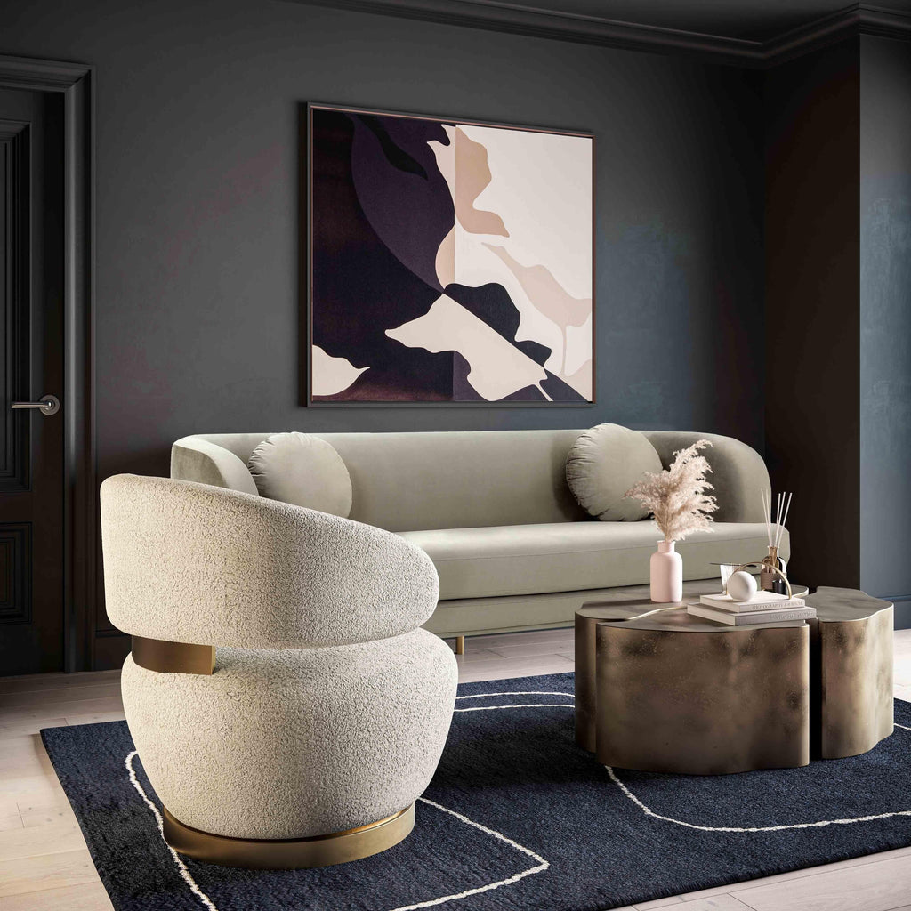 Lusso Gilded Shearling Swivel