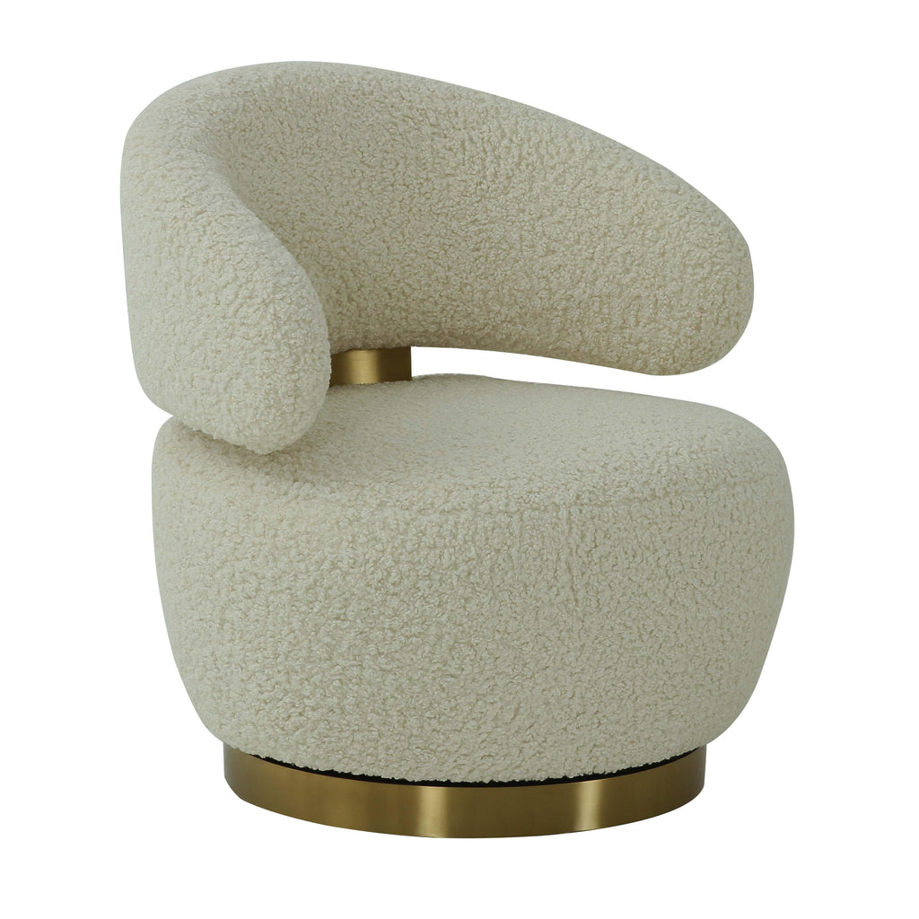 Lusso Gilded Shearling Swivel
