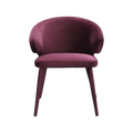 Merlot Sophisticated Curved Dining Chair
