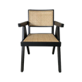 Mingli Geometric Woven Cane Dining Chair