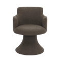 Mocha Brown Pedestal Dining Chair