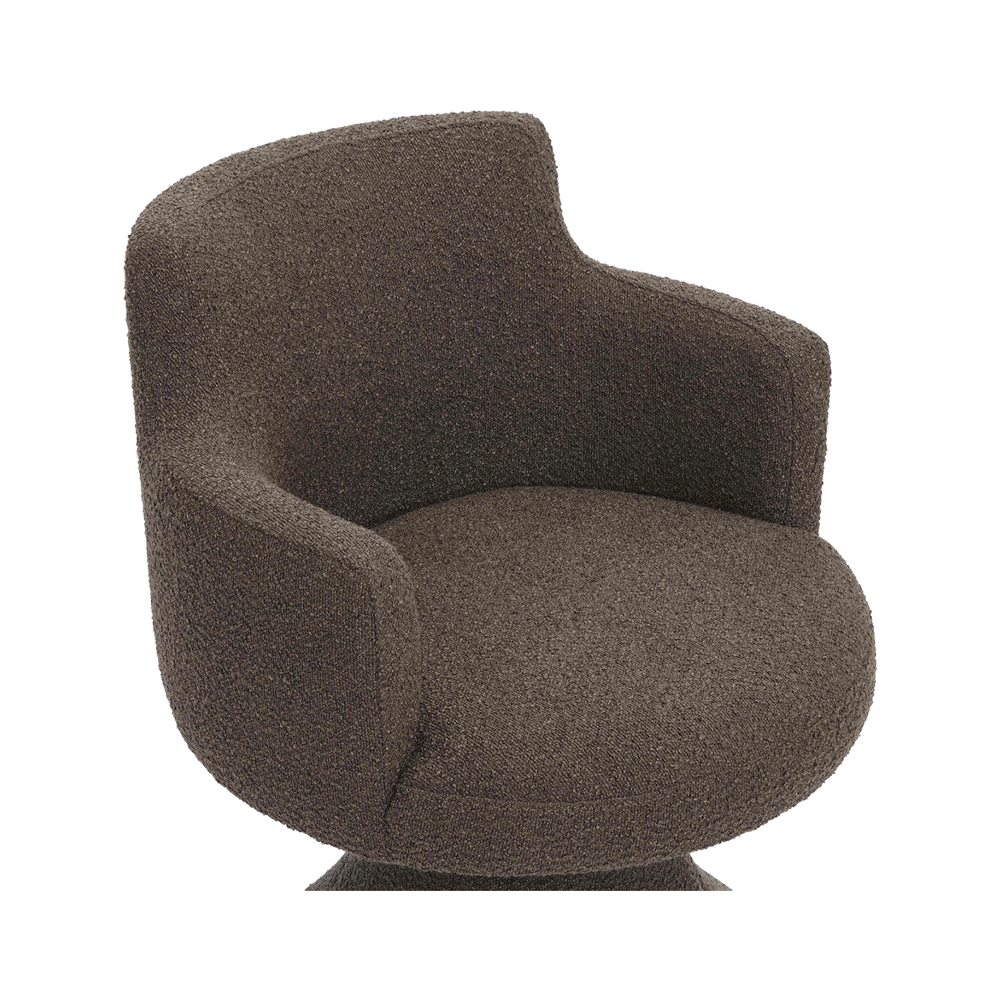 Mocha Brown Pedestal Dining Chair