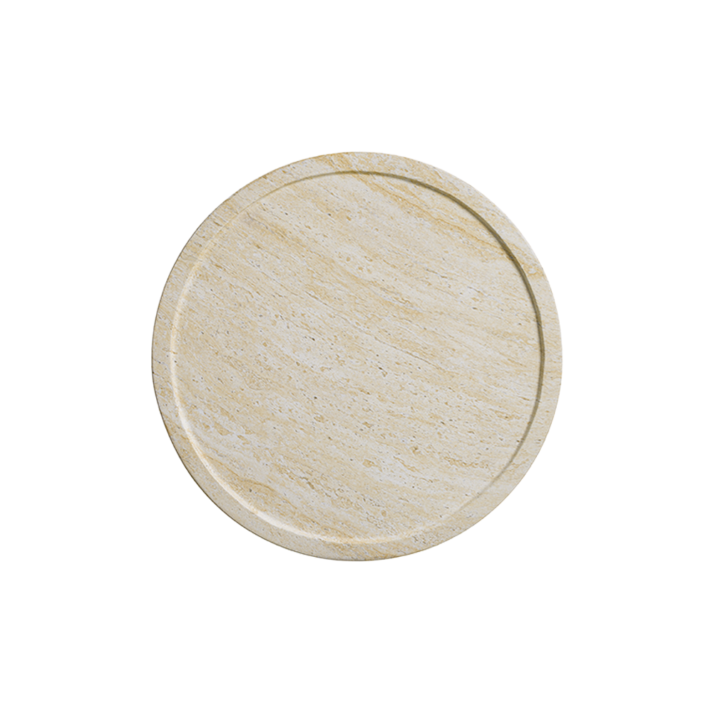 Elysia Travertine Side Table