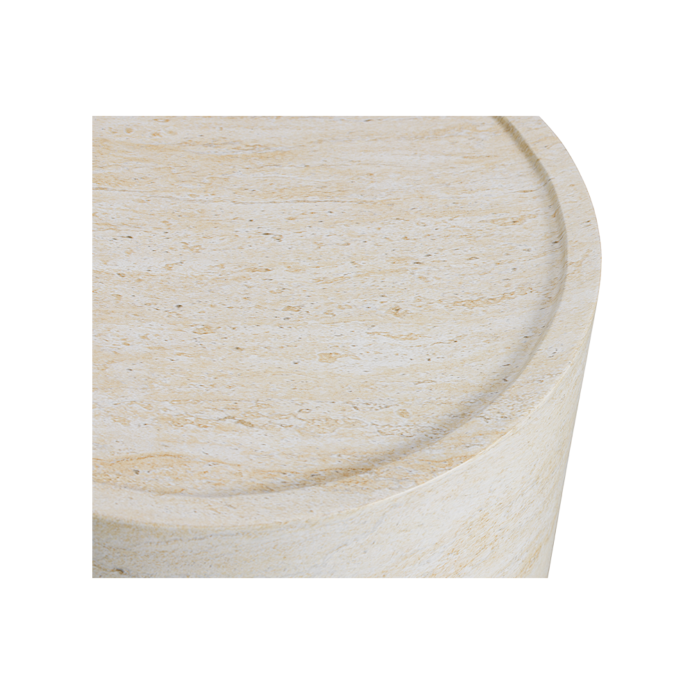 Elysia Travertine Side Table