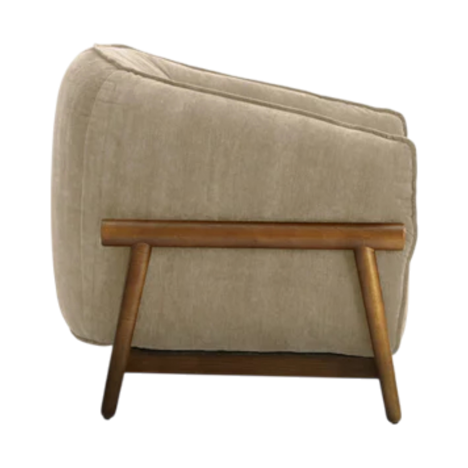 Malachyra Upcycled Chenille Accent Chair Taupe