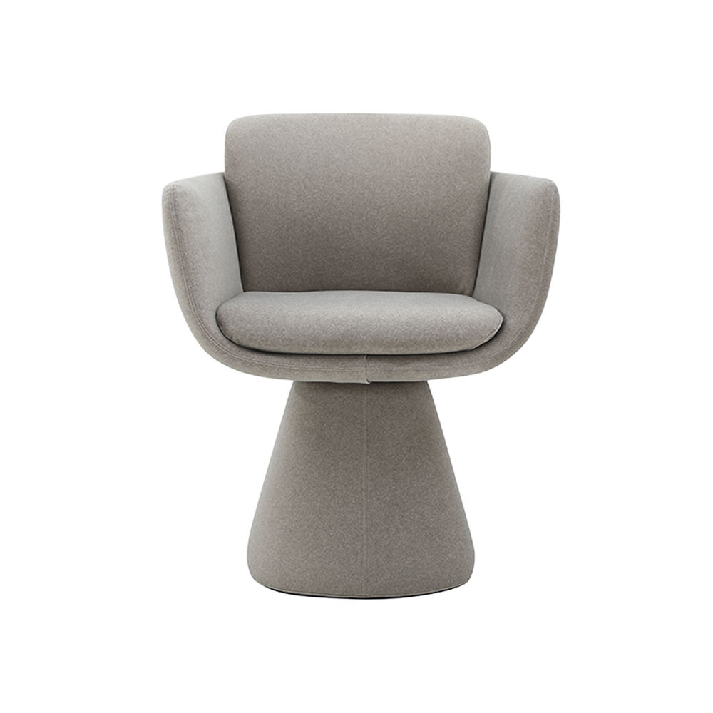 Rune-A Sculptural Swivel Dining Chair