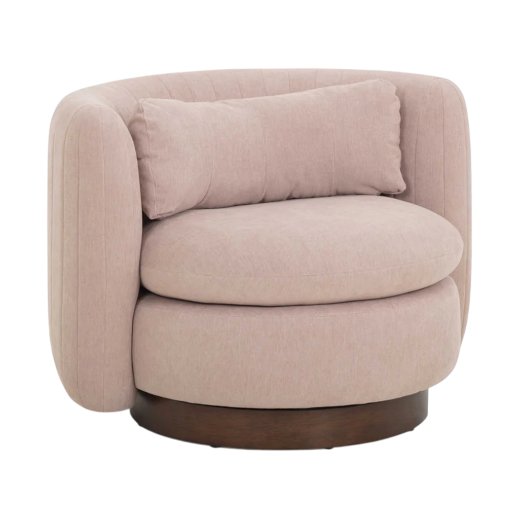 Maren Chenille Swivel Lounge Chair