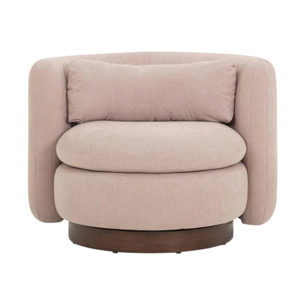 Maren Chenille Swivel Lounge Chair