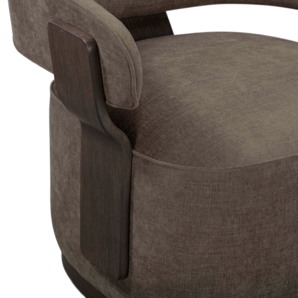 Juno Linen Swivel Accent Chair
