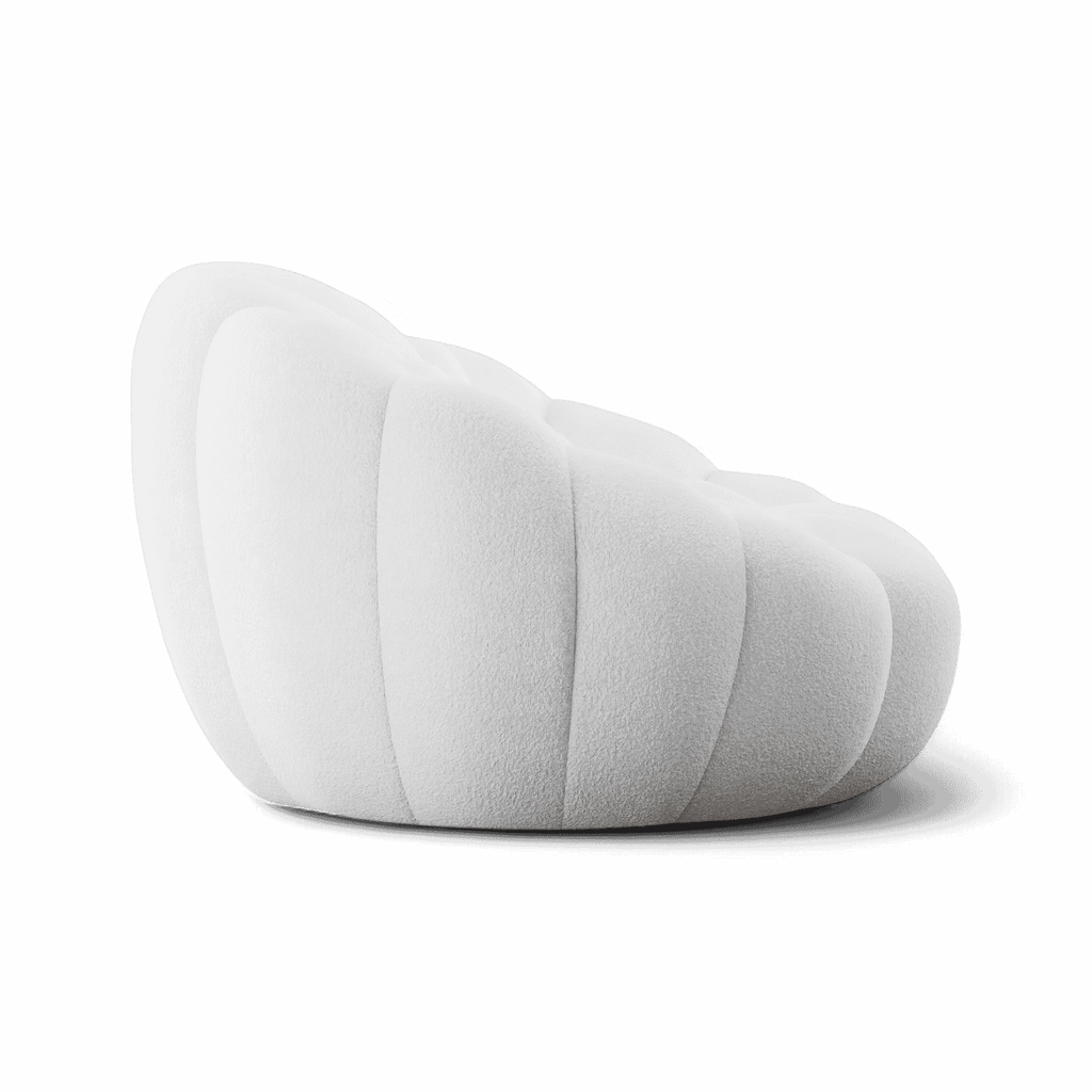 Cirrus White Boucle Sculptural Lounge