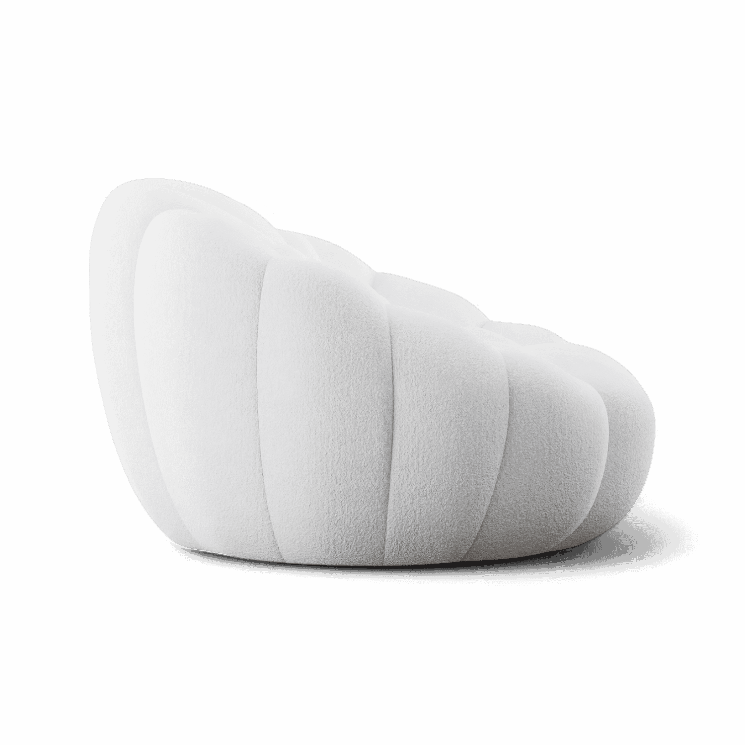Cirrus White Boucle Sculptural Lounge