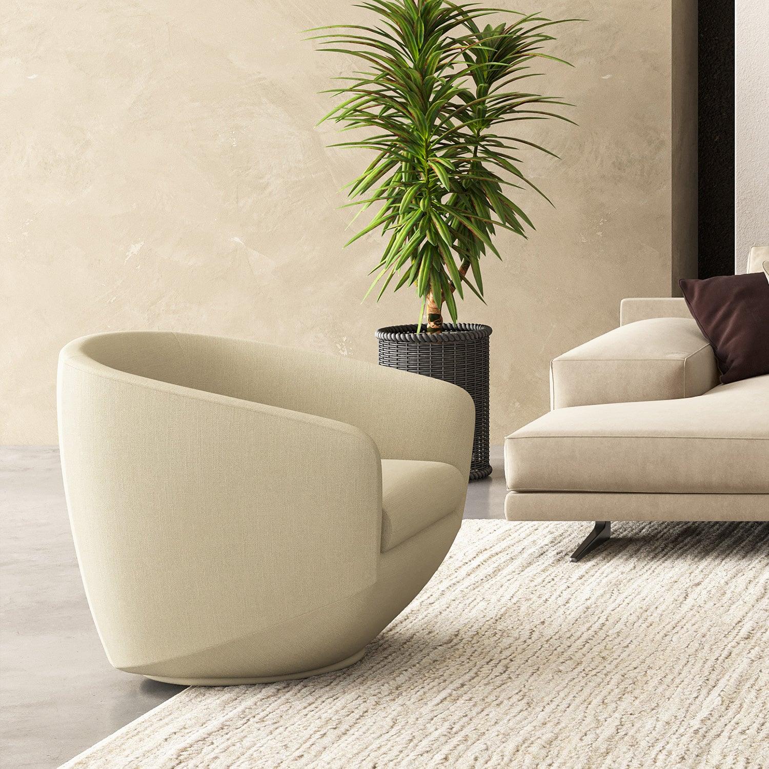 Akira Lounge Chair Off White