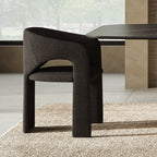 Aria Dining Chair Black Boucle