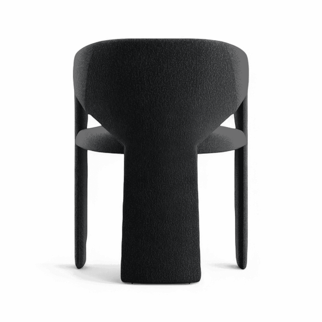 Aria Dining Chair Black Boucle