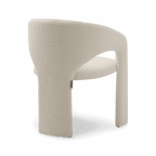 Aria Dining Chair White Boucle