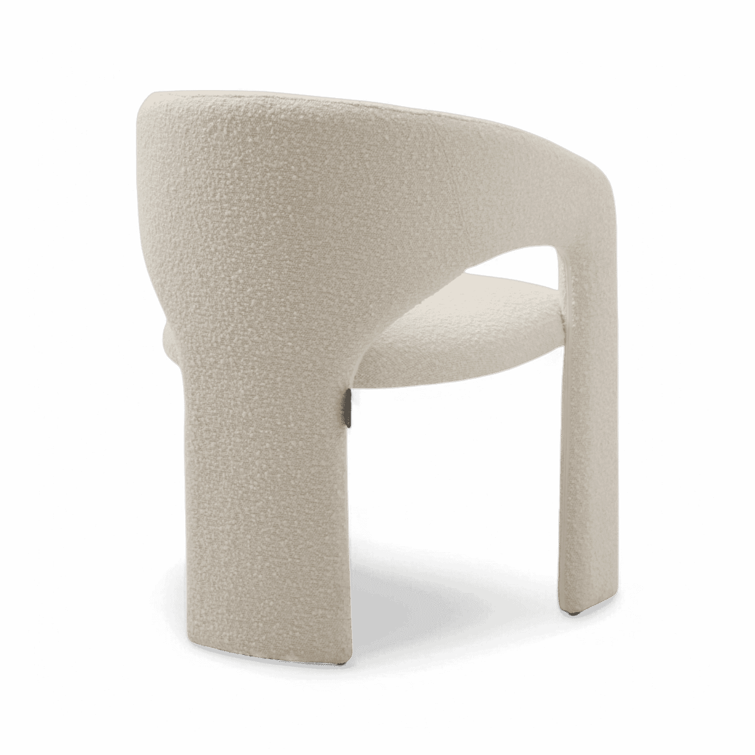 Aria Dining Chair White Boucle
