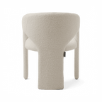 Aria Dining Chair White Boucle