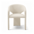 Aria Dining Chair White Boucle