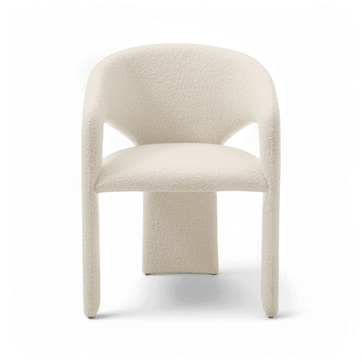 Aria Dining Chair White Boucle