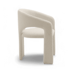 Aria Dining Chair White Boucle