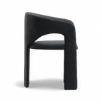 Aria Dining Chair Black Boucle