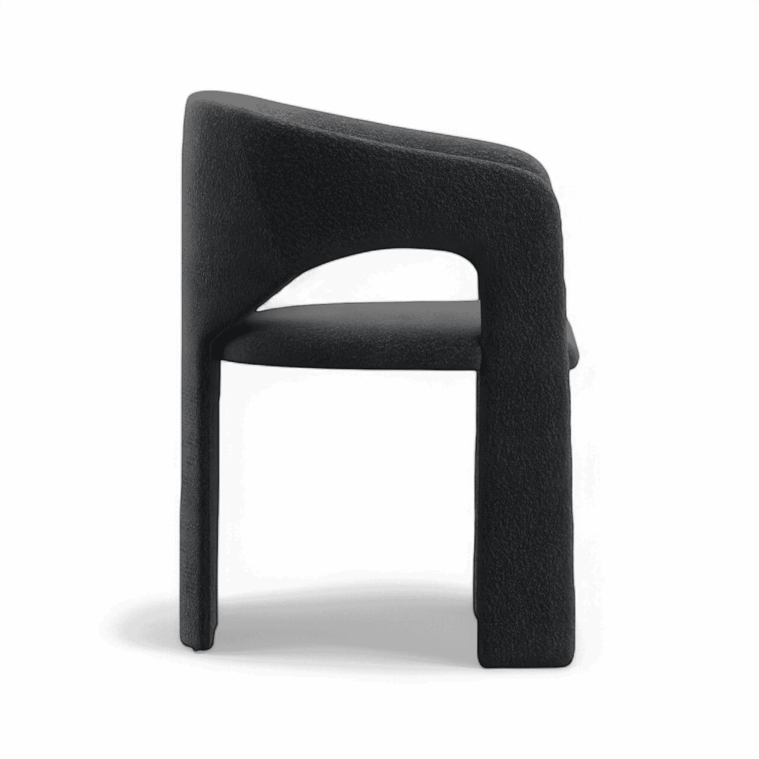 Aria Dining Chair Black Boucle