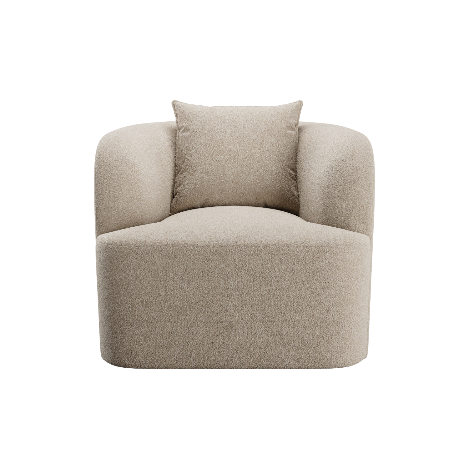 Elora Lounge Chair Greige Boucle