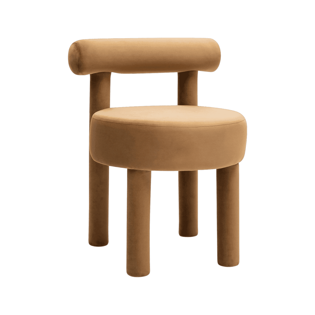 Arch Camel Velvet Dining Chair